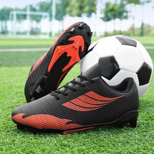 KANGERDUN Soccer Shoes Mens Cleats Outdoor Professional Training Turf Football Boots Breathable Athletic Sneaker for AG-Black/Rad Item | Buy KANGERDUN Soccer Shoes Mens Cleats Outdoor Professional Training Turf Football Boots Breathable Athletic Sneaker for AG-Black/Rad | SPOP Enterprise Global